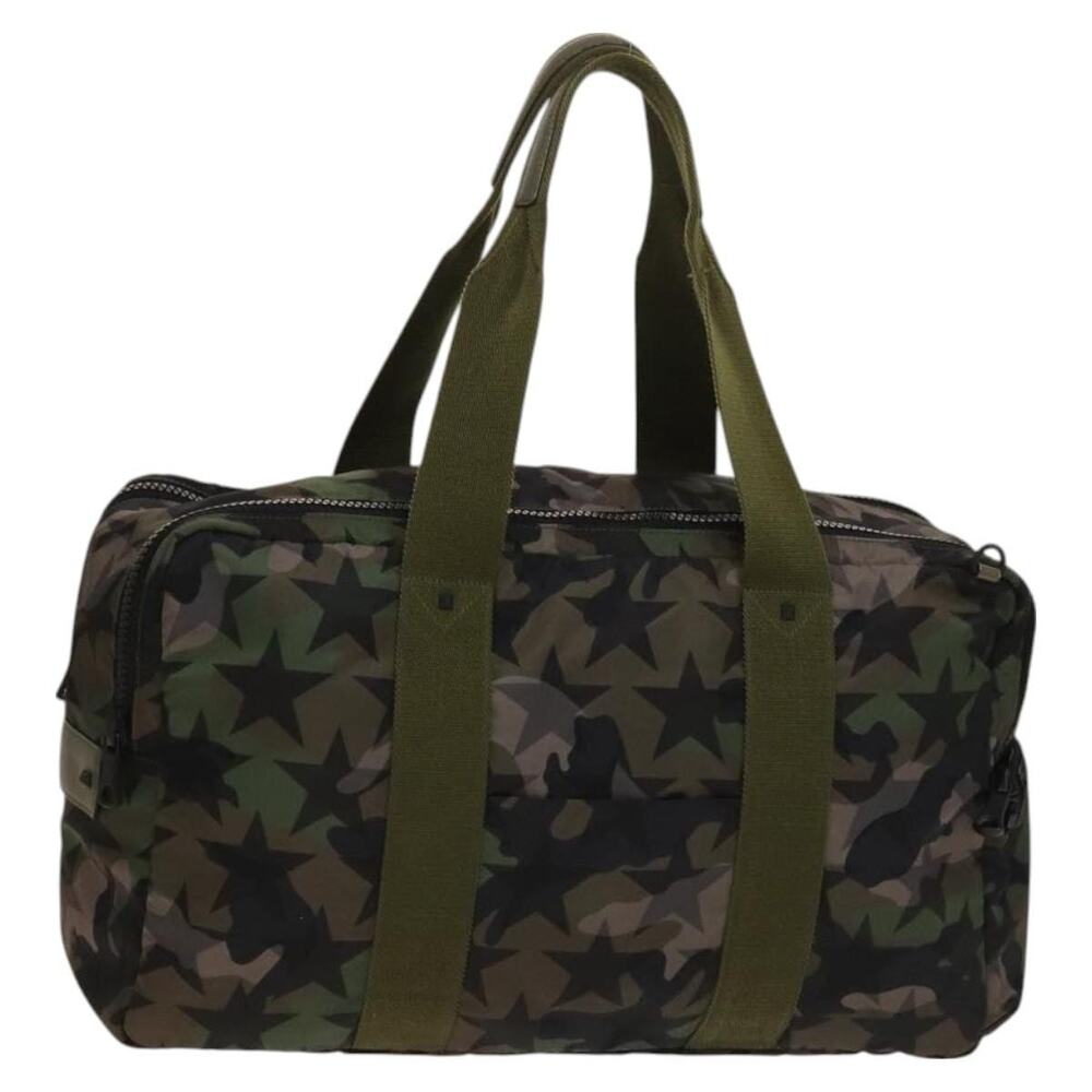 Valentino Nylon Boston Bag Camouflage Green